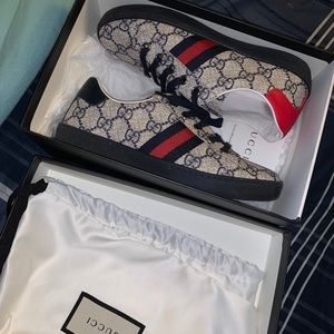 Kids Gucci GG Supreme Sneaker Size 33 (US 2)